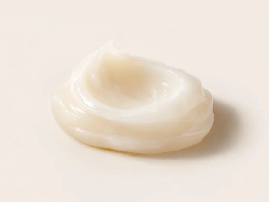 lumiade-pdp-daily-hydration-cream-texture-clinical-v1 Macro texture of Haru Barrier Cream formula